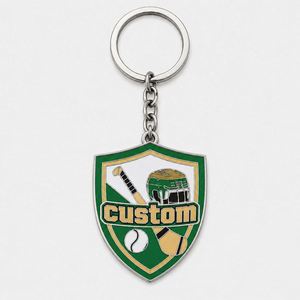 Porte-clés personnalisés en gros de haute qualité pour le hurling, avec logo de club, chaînes, souvenirs de matchs de hockey irlandais, porte-clés pour fans - Product Image 2