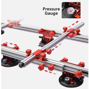 Sistema de Transporte de Azulejos de Grande Formato com Ventosas de Vácuo de 8 Polegadas, Barra Transversal e Rodas Universais para Manipulação de Azulejos Cerâmicos - Product Image 3