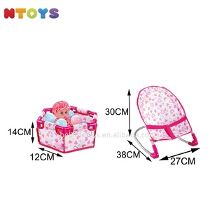 Cochecito de bebé 6 en 1 para niña encantadora, silla de comedor, columpio, PISCINA DE BOLAS de océano, accesorios de juguete con cochecito de muñeca de 12 pulgadas, novedad - Product Image 4
