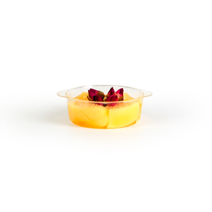 PLA <span class=keywords><strong>BIO</strong></span> Pan Shape Mini-Schüssel deckel und-löffel enthalten 2 Unzen Dessert becher Servier schale Wieder verwendbare Snacks chale - Product Image 5