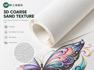 Wholesale 270gsm Deep Linen Texture Vinyl <strong>Wallpaper</strong> White Printable <strong>Wallpaper</strong> 1.07*50m <strong>Heavy</strong> <strong>Duty</strong> PVC Wallcovering Manufacturer - Product Image 1