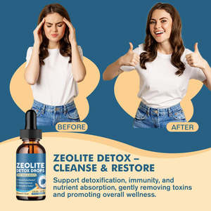 Zeolite Detox para Niños, Gotas Líquidas con Vitaminas <span class=keywords><strong>B12</strong></span> Puras, Limpieza Infantil, Gotas de Zeolita Clinoptilolita, Suplemento de Limpieza Detox - Product Image 3