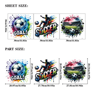 Autocollants Muraux de Football en Gros, Ensemble de Décorations Murales Thème Football, Autocollant de Fenêtre Coloré <span class=keywords><strong>BUT</strong></span> pour <span class=keywords><strong>Chambre</strong></span> d'Enfant, Décoration Journée de Match - Product Image 6