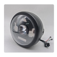 Kit de faros delanteros para motocicleta, forma redonda de 5,75 pulgadas, 4 modos, faro LED H4, luz auxiliar para motocicleta, luz antiniebla
