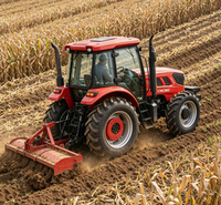 Tracteur agricole CNCMC TT1004 2980 kg 100 CV avec vitesse nominale de 2200 tr/min et cabine fermée pour l'agriculture, le jardinage et les vergers