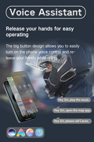 Luxe pour casque Bluetooth avec accessoire de microphone pour motos