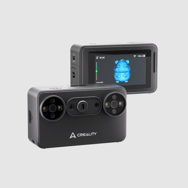 Creality Pika Pocket 3D Scanner 260g Portable AI Dual Light Blue Laser & NIR 0.03mm High Accuracy Handheld with Touchscreen