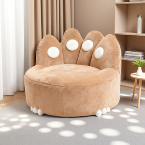LƯỜI BIẾNG túi Đậu đơn Sofa mô-đun hiện đại một chỗ ngồi dễ thương mèo claw nén xốp có thể tháo rời bìa mềm thoải mái lijie sống - Product Image 6
