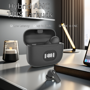 Lai ANC TWS Earbuds minh bạch không dây <span class=keywords><strong>Bluetooth</strong></span> Tai nghe tiếng ồn hủy bỏ in-ear Tai nghe hiển thị kỹ thuật số - Product Image 2