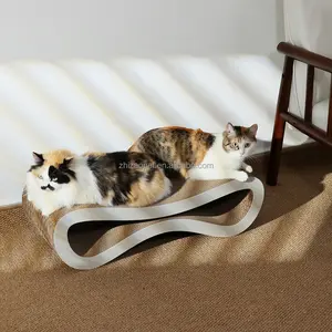Toptan çift taraflı kullanım oyun salonu levrek şekerleme karton kedi oyuncak yatak kanepe scratcher