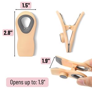 Clips Magnéticos con Diseño de Plantas Art Deco, Paquete de 6, Ecológicos y Reutilizables <span class=keywords><strong>para</strong></span> Bolsas de Alimentos, Refrigerador - Product Image 6