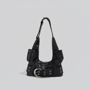 Sac bandoulière sous l'aisselle en cuir PU style géométrique et sophistiqué tendance et personnalisé - Product Image 1