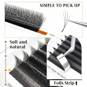 Extensiones de Pestañas A-RIX 4D de Espaciado Estrecho, Pestañas de Pelo de Arroz de 2mm, Pestañas Postizas Suaves y Brillantes de 13mm para Injerto en Salón - Product Image 5