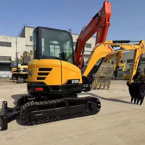 รถขุดขนาดเล็ก Sy35u รุ่นใหม่ แบบ Zero Tail Swing น้ำหนัก 3.5 ตัน เครื่องยนต์ประหยัดพลังงาน/มอเตอร์ ปั๊มไฮดรอลิก รัศมีการเลี้ยวสั้น บุ้งกี๋ขนาด 0.12 เมตร - Product Image 1
