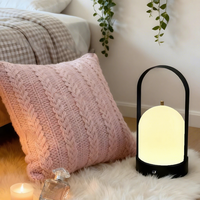 Lampe de table d'ambiance de style nordique inspirée d'Instagram, petite, pour salon, coin canapé, chevet, avec interrupteur tactile, portable, en PE, pour bureau
