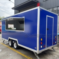 Meilleure vente de remorque de nourriture camion de nourriture chariots Pizza Restaurant Mobile Hotdog chariot café cuisine conteneur bars avec grand prix