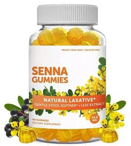 Gomitas Veganas de Senna Laxante, Altas en Proteínas y Bajas en Azúcar, Suplemento Dietético <span class=keywords><strong>para</strong></span> la Belleza Femenina, ¡Oferta! - Product Image 1
