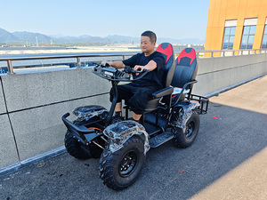 Klein ATV 4 bánh xe lái xe scooter điện off road mọi địa hình 6000W 60V 50Ah 4 Wheeler săn xe cho người lớn với 2 CHỖ NGỒI 4x4 - Product Image 2