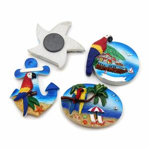 Imán de Recuerdo de Santorini con Diseño Personalizable, Adorno de Resina 3D de Casa Griega para Refrigerador - Product Image 4