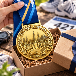 Medalla Personalizada para Finalistas de Maratón, Medalla de Premio para Eventos Deportivos Urbanos, Medalla Deportiva de Oro, Plata y Bronce, Fabricación OEM y ODM - Product Image 2