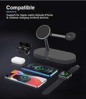 Station de charge magnétique sans fil 15W 3 en 1 pour iPhone 14 13 chargeur magnétique sans fil pour Airpods Pro pour Apple Watch 6 chargeur