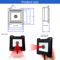 EMT6651MC Chine Fabricant 1D 2D Scanner de codes à barres et lecteur QR intégré avec USB RS232 Produit d'occasion