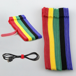 Bán buôn 12x250mm màu đỏ Back-to-Back Nylon móc và vòng lặp quan hệ cáp tổ chức Lưu trữ Dây đai cho văn phòng nhà lớp học Giày - Product Image 6