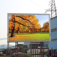 Afficheur LED couleur plein écran extérieur P6 5x3m 6000 Nits IP65 3840Hz monté sur colonne, affichage numérique LED 6mm avec animation et graphiques