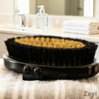 Brosse corporelle en cuivre avec logo personnalisé pour le brossage à sec avec poils en cuivre chargés d'ions Drainage lymphatique Amélioration de la circulation sanguine