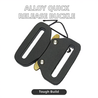 Boucle à dégagement rapide tactique en alliage d'aluminium personnalisée de haute qualité JQR LX005 - Attache de sangle polie durable pour sacs et équipements canins