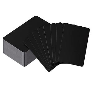 Carte bancaire gravée design carte de crédit personnalisée sublimation en acier inoxydable carte de visite vierge en aluminium <span class=keywords><strong>noir</strong></span> blanc rouge en métal - Product Image 4