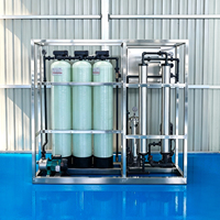 Système de filtration d'eau par osmose inverse certifié CE ISO, 250-500 litres par heure, équipement de traitement de l'eau, machine à eau pure