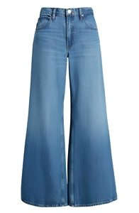 Pantalones Vaqueros de Cintura Alta, Pantalones Anchos de Pierna Ancha, Pantalones Casuales Sólidos para Mujer - Product Image 2