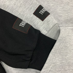 เสื้อฮู้ดการออกกำลังกายสำหรับผู้ชายสีพื้นปักป้ายดีไซน์แบบกำหนดเองสำหรับฤดูใบไม้ร่วง400ฤดูใบไม้ร่วง - Product Image 6