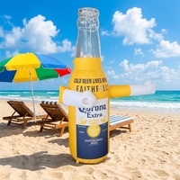 Bouteille de bière gonflable personnalisée avec logo imprimé numériquement, imperméable et durable, pour la promotion publicitaire en extérieur – Offre Spéciale