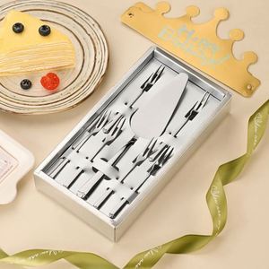 Colorful Stainless Steel Pizza & Cake Baking Tools Triangle-Shaped Shovel <b>Knife</b> Fork Set Simple Style <b>Bread</b> <b>Knife</b> - Product Image 3