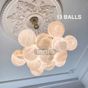 Đèn chùm pha lê Alabaster nhiều bóng kiểu dáng mới, phù hợp cho phòng khách biệt thự, nhà hàng, phòng ăn - Product Image 2