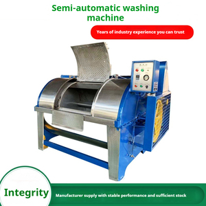 Laveuse industrielle, grande machine de nettoyage semi-automatique XGP à tambour de grande capacité, idéale pour les tâches de nettoyage en vrac. Stainle - Product Image 3