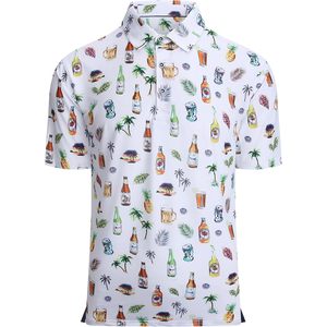เสื้อกอล์ฟฮาวายผู้ชายแบบสั่งทำพิเศษ พิมพ์ลายดิจิทัล ระบายเหงื่อได้ดี แขนสั้น - Product Image 1