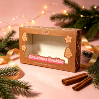 Boîte cadeau de Noël en papier recyclable, emballage en carton pour cadeaux de Noël