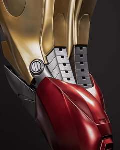 Estatua de resina de personaje de película de <span class=keywords><strong>Marvel</strong></span> personalizada, estatuas de superhéroe Mark6 de tamaño real, escultura artística de Iron Man para artesanías de resina - Product Image 6