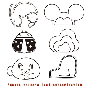 OBM creativo 7,5 cm lindo acetato empalme pinzas para el cabello diseño libre logotipo personalizado garra Clip Haarklammer venta al por mayor Beige pinza para el cabello - Product Image 4