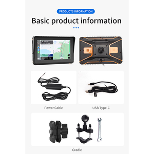 7 inch cảm ứng xe máy Carplay màn hình không thấm nước không dây Carplay Android Auto Motor GPS <span class=keywords><strong>navigation</strong></span> hiển thị với Dual BT - Product Image 6