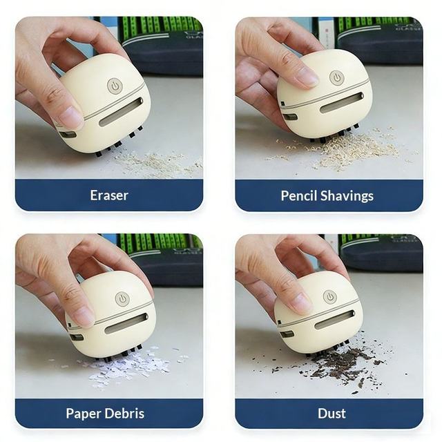 2026 New Mini Handheld Bagless Household Wireless Vacuum Cleaner Long Battery Life Strong Suction Keyboard Desktop