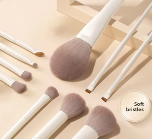 ชุดแปรงแต่งหน้า 10 ชิ้น ขนแปรงใยสังเคราะห์ ด้ามจับพลาสติก สำหรับอายแชโดว์ แป้ง บลัชออน คอนทัวร์ เบลนดิ้ง แต่งหน้าใบหน้าและดวงตา - Product Image 3