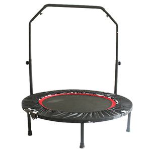 Mini trampoline pliable 48 pouces à ressorts silencieux avec barre de maintien réglable, idéal pour le <span class=keywords><strong>fitness</strong></span> des adultes et des enfants - Vente flash - Product Image 2