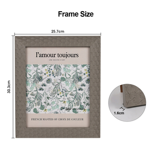 Cadre <span class=keywords><strong>photo</strong></span> en plastique 3 couleurs, style européen, exquis, pour décoration de maison et de mariage, vente en gros à prix réduit - Product Image 6