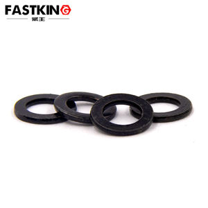 <span class=keywords><strong>Rondelle</strong></span> <span class=keywords><strong>plate</strong></span> en caoutchouc noir en acier inoxydable SUS304 M6*10*1 avec espaceur de vis rond moyen - Catégorie de produit : Rondelles - Product Image 1