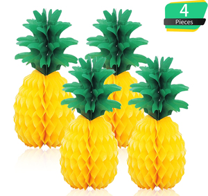 Xieli Ananas Honingraten Tissuepapier Flamingo Honingraat Hangende Decoraties Voor Hawaiian Luau Zomervakantie Feestartikelen - Product Image 1