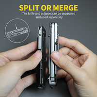 Couteau multifonction professionnel détachable Xhandle MT-06 7-en-1 avec pinces, ciseaux en acier inoxydable 440A, équipement EDC DIY
